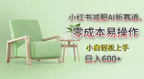 小红书减肥AI新赛道，零成本易操作，日入多张，小白轻松上手【揭秘】_生财有道创业网