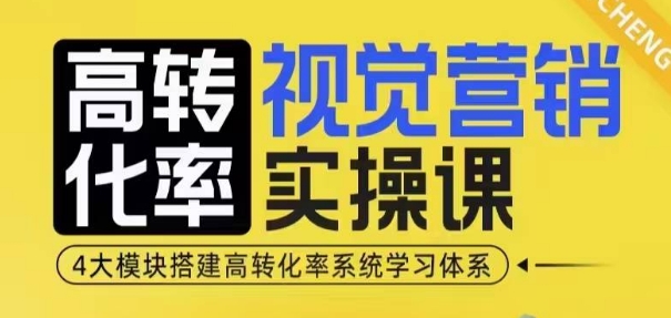 高转化率·视觉营销实操课，4大模块搭建高转化率系统学习体系_生财有道创业网