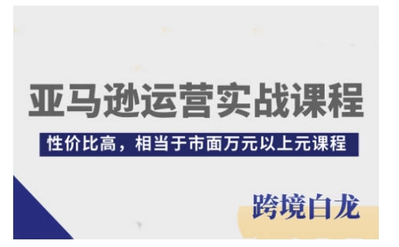亚马逊运营实战课程，亚马逊从入门到精通，性价比高，相当于市面万元以上元课程_生财有道创业网