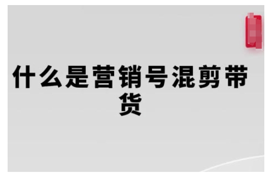 营销号混剪带货，从内容创作到流量变现的全流程，教你用营销号形式做混剪带货——生财有道创业项目网