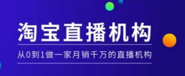 淘宝直播运营实操课【MCN机构】，从0到1做一家月销千万的直播机构——生财有道创业项目网