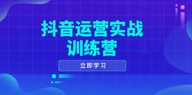 （14057期）抖音运营实战训练营，0-1打造短视频爆款，涵盖拍摄剪辑、运营推广等全过程_生财有道创业项目网