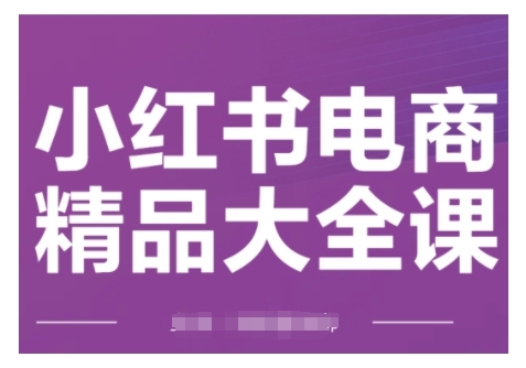 小红书电商精品大全课，快速掌握小红书运营技巧，实现精准引流与爆单目标，轻松玩转小红书电商——生财有道创业项目网