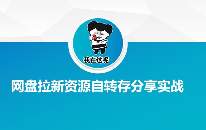 网盘拉新资源自动转存分享实战——生财有道创业项目网