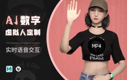 Ai数字人虚拟(智能体)实时语音交互特训营，​自行定制超写实角色AI数字人交互技术——生财有道创业项目网