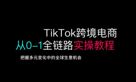 TikTok跨境电商从0-1全链路全方位实操教程，把握多元变化中的全球生意机会——生财有道创业项目网