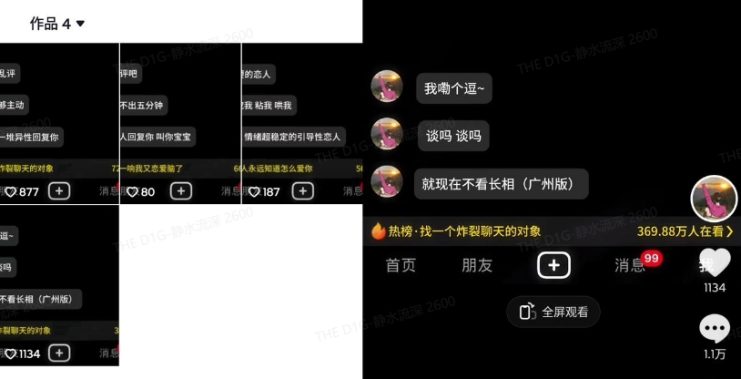 最新搭子交友模板生成器，10秒制作视频日引500+交友粉——生财有道创业项目网