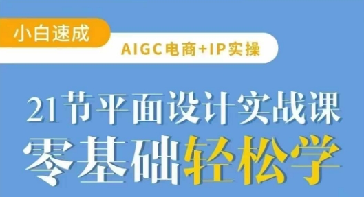 AIGC电商必备实操21节平面设计实战课，教你玩转AI——生财有道创业项目网
