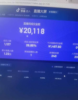 （14162期）日赚6000+！抖音Ai无人直播躺赚新风口，0门槛吃官方亿级流量！_生财有道创业项目网