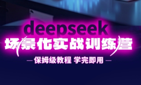 DeepSeek场景化实战训练营，保姆级教程，学完即用，手把手教你用DeepSeek提升效率——生财有道创业项目网