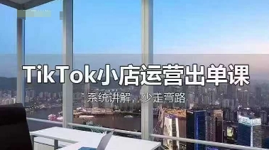 TikTok小店运营出单课，从开店选品、运营出单、发货回款，进行全流程讲解——生财有道创业项目网