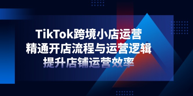 （14369期）TikTok跨境小店运营，精通开店流程与运营逻辑，提升店铺运营效率_生财有道创业项目网