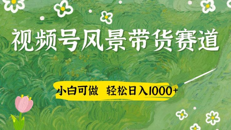 视频号AI风景加国学文案带货赛道，小白可做，轻松日入四位数_生财有道创业网