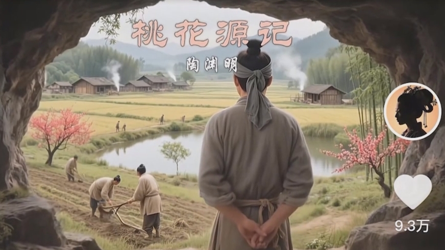 图片[2]-把课本里的古文做成爆火AI视频！流量猛的不行，7个作品涨粉23万＋_生财有道创业网-生财有道