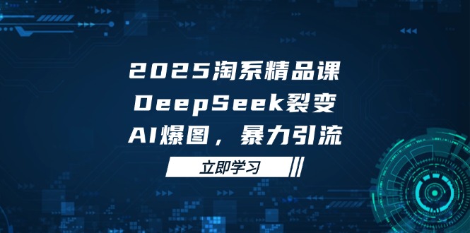 （14639期）2025 淘系精品课，DeepSeek 裂变，AI 爆图，暴力引流_生财有道创业项目网