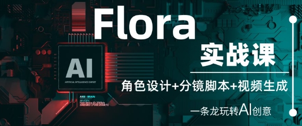 Flora实战课：角色设计+分镜脚本+视频生成，一条龙玩转AI创意——生财有道创业项目网