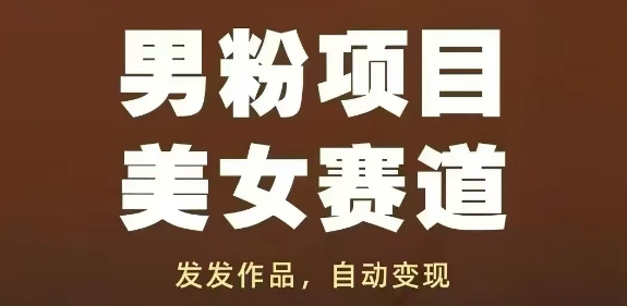 男粉项目美女赛道，发发作品，轻松获流自动变现——生财有道创业项目网
