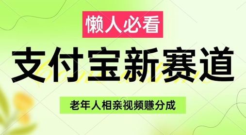 支付宝新赛道，利用老年人相亲视频，挣分成收益，轻松月入过W，操作简单——生财有道创业项目网