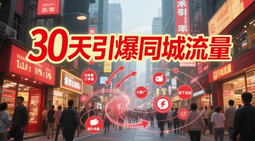 30天引爆同城流量：团购篇 认知篇 流量篇 来客篇 达人篇 老板人设IP篇 投流篇——生财有道创业项目网