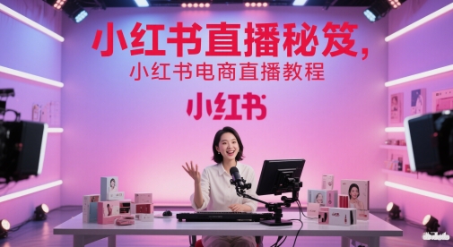 小红书直播秘笈，小红书电商直播教程——生财有道创业项目网