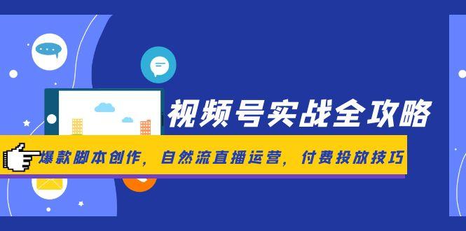 （14925期）视频号实战全攻略，爆款脚本创作，自然流直播运营，付费投放技巧_生财有道创业项目网