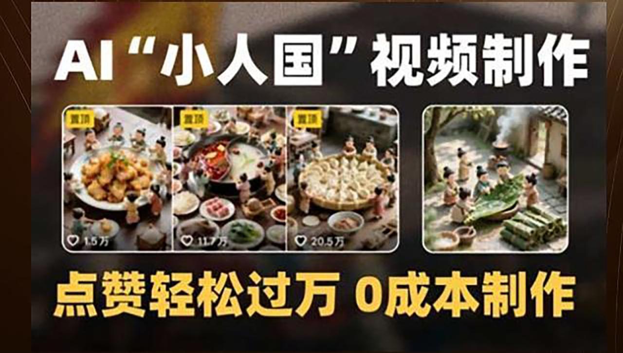 图片[1]-制作AI“小人国”微缩景观的短视频，点赞轻松过万，0成本制作_生财有道创业网-生财有道