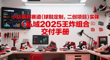 小众暴利赛道(球鞋定制，二创项目)实体+私域2025王炸组合  交付手册——生财有道创业项目网