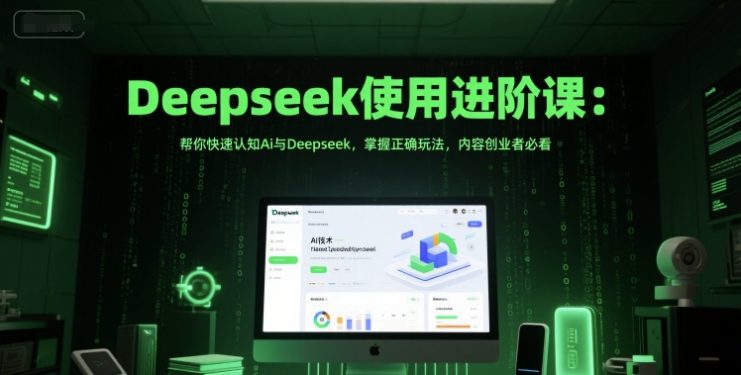 Deepseek使用进阶课：帮你快速认知Ai与Deepseek，掌握正确玩法，内容创业者必看——生财有道创业项目网