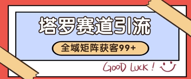 小红书某音塔罗赛道引流获客 自热矩阵日引200+【揭秘】——生财有道创业项目网