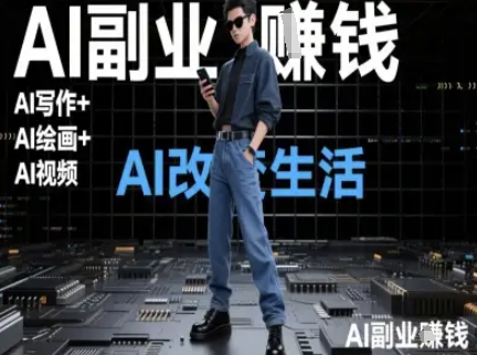 AI改变生活（Ai写作+AI绘画+Ai视频），AI副业挣钱——生财有道创业项目网