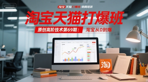 淘宝天猫打爆班原创高阶技术第69期：淘宝从0到爆——生财有道创业项目网