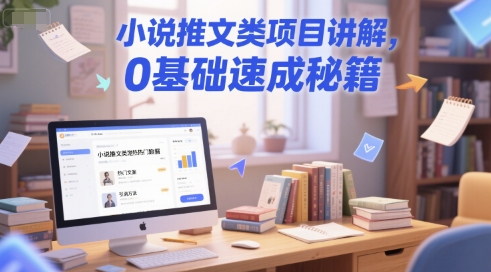 小说推文类项目讲解，0 基础速成秘籍——生财有道创业项目网