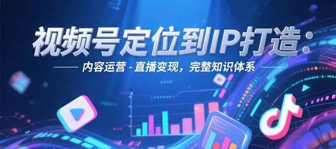 视频号定位到IP打造：账号搭建-内容运营-直播变现，完整知识体系_生财有道创业网
