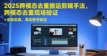 图片[1]-2025跨模态去重搬运剪辑手法，跨模态去重现场验证 +全程实操，真实账号验证——生财有道创业项目网-生财有道