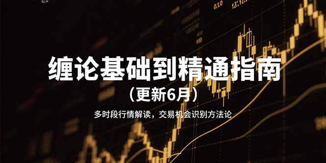 （15184期）缠论基础到精通指南（更新6月）多时段行情解读，交易机会识别方法论_生财有道创业项目网