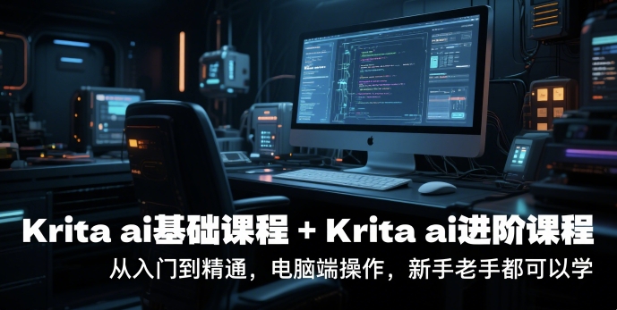 krita ai基础课程+Krita ai进阶课程，从入门到精通，电脑端操作，新手老手都可以学——生财有道创业项目网