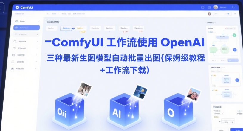 图片[1]-ComfyUI 工作流使用 OpenAI 三种最新生图模型自动批量出图(保姆级教程+工作流下载)——生财有道创业项目网-生财有道