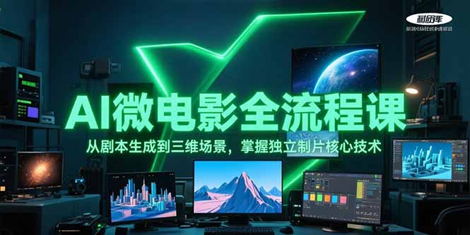 （15195期）AI微电影全流程课，从剧本生成到三维场景，掌握独立制片核心技术_生财有道创业项目网