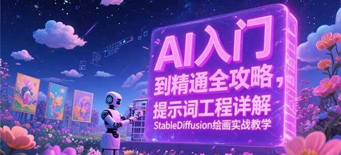 AI入门到精通全攻略，提示词工程详解，StableDiffusion绘画实战教学_生财有道创业网