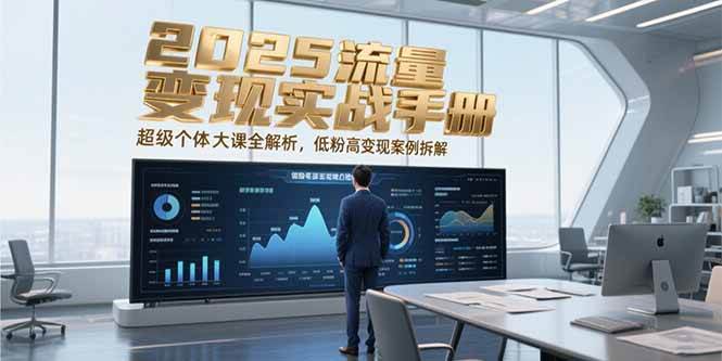 2025流量变现实战手册，超级个体大课全解析，低粉高变现案例拆解_生财有道创业网