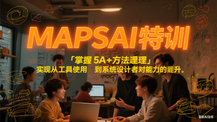 MAPSAI 特训，掌握 5A + 方法论，实现从工具使用者到系统设计者的能力跃升_生财有道创业网