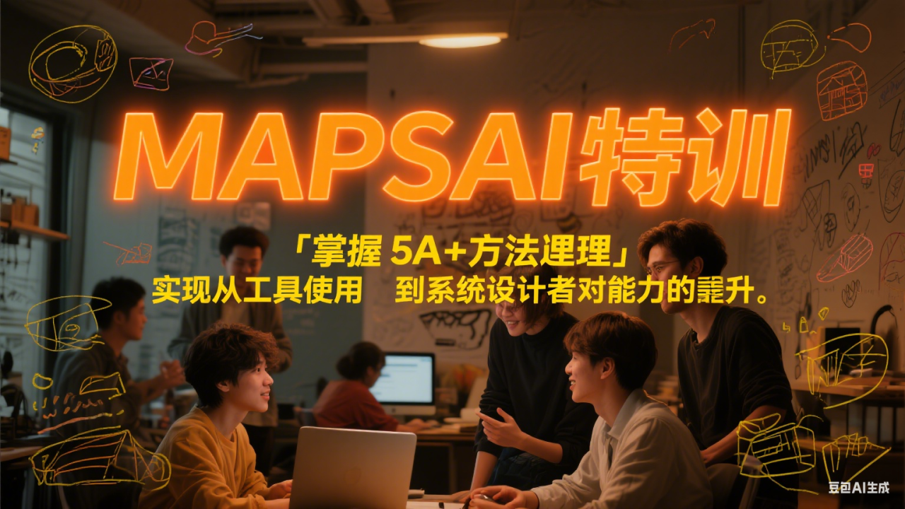 图片[1]-MAPSAI 特训，掌握 5A + 方法论，实现从工具使用者到系统设计者的能力跃升_生财有道创业网-生财有道