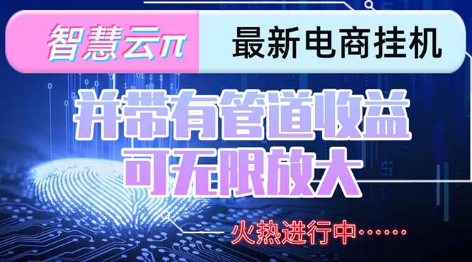 图片[1]-（15314期）智慧云π电脑挂机单机每天收益300—500+ 并带有团队管道收益 可无限放大_生财有道创业项目网-生财有道