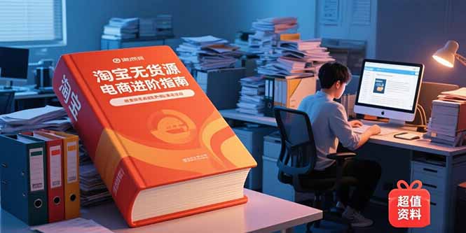 （15317期）淘宝无货源电商进阶指南，包含新人课、进阶课，配套资料，蓝海选品等_生财有道创业项目网