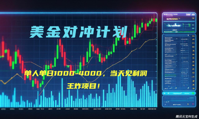 （15333期）2025年最暴力项目“美金先登计划”最新最强对冲战法，每日实际收益1K-4K_生财有道创业项目网