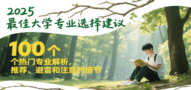 2025最佳大学专业选择建议，100个热门专业解析，推荐、避雷和注意的细节_生财有道创业网