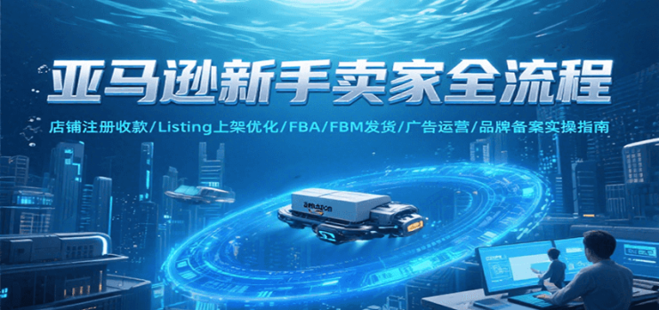 亚马逊新手卖家全流程，注册收款/Listing上架优化/ FBA/FBM发货/广告运营/品牌备案_生财有道创业网