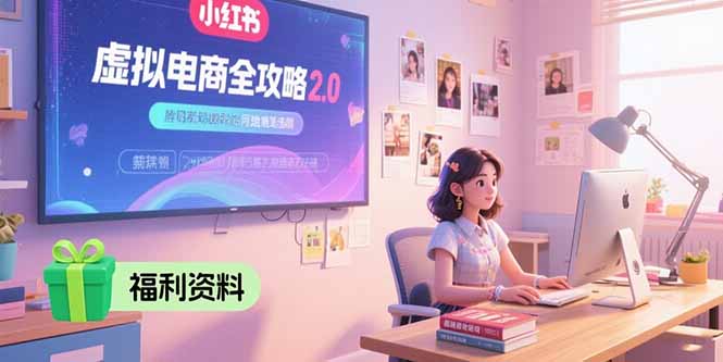 （15387期）虚拟电商全攻略2.0，开店选品实操流程，账号定位、货源发布、笔记发布技巧_生财有道创业项目网