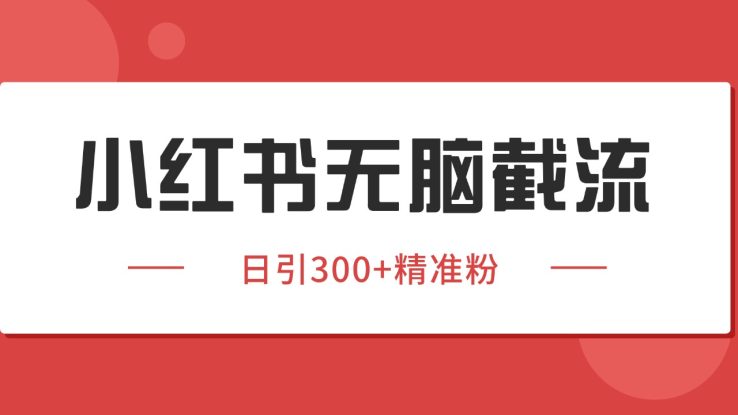 小红书截流同行客源，独家野路子获客玩法 日引200+暴力获客_生财有道创业网