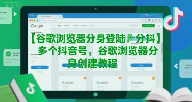 谷歌浏览器分身登陆多个抖音号，谷歌浏览器分身创建教程——生财有道创业项目网
